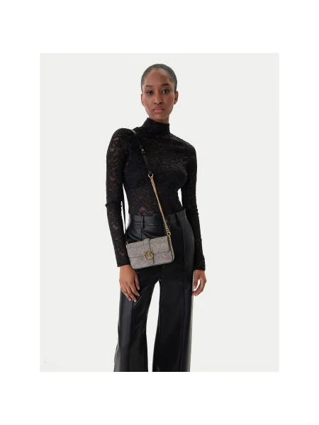 PINKO Geantă Love One Slouchy Baby AI PCPL auriu