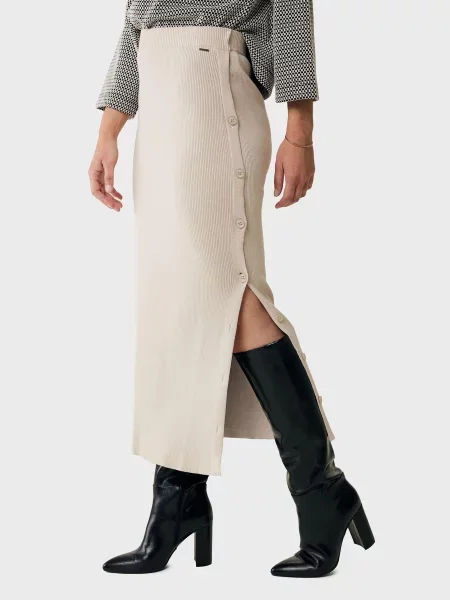 Спідниці MEXX віскоза/поліамід бежевий