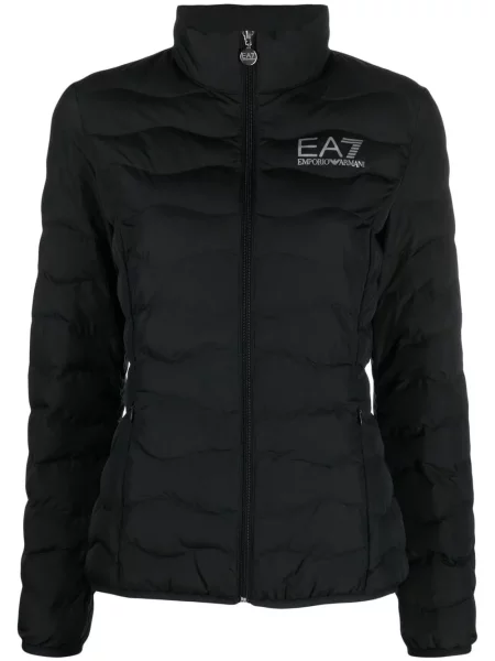 Geacă Ea7 Emporio Armani cu glugă negru