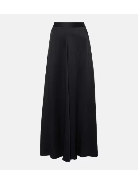 Fusta maxi Isabel Marant din satin negru