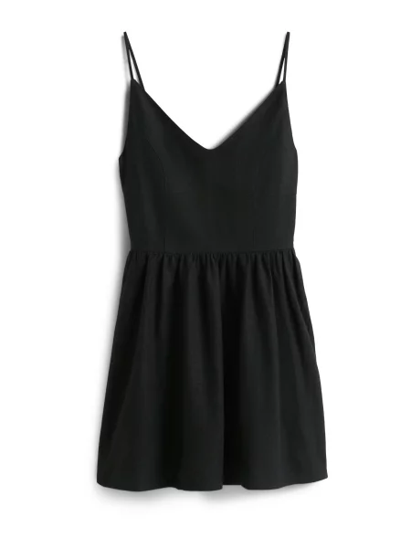 Džinsinė suknelė Tommy Jeans juoda