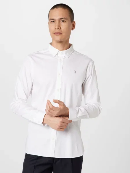 AllSaints Cămașă HAWTHORNE' alb