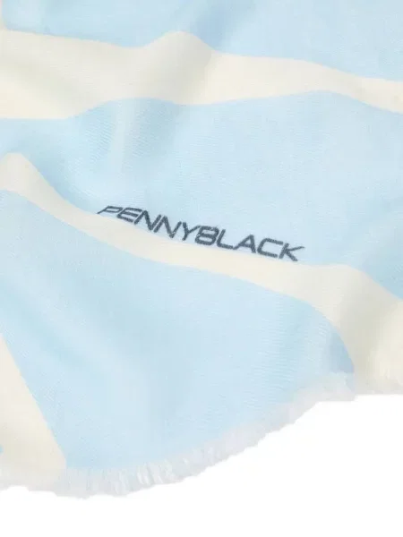 Fular Pennyblack cu imagine albastru