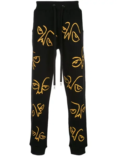 Pletené kalhoty jogger Haculla černé