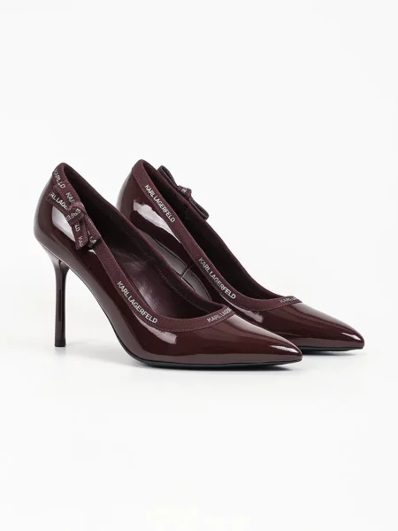 Karl Lagerfeld pantofi cu stiletto din piele Sarabande