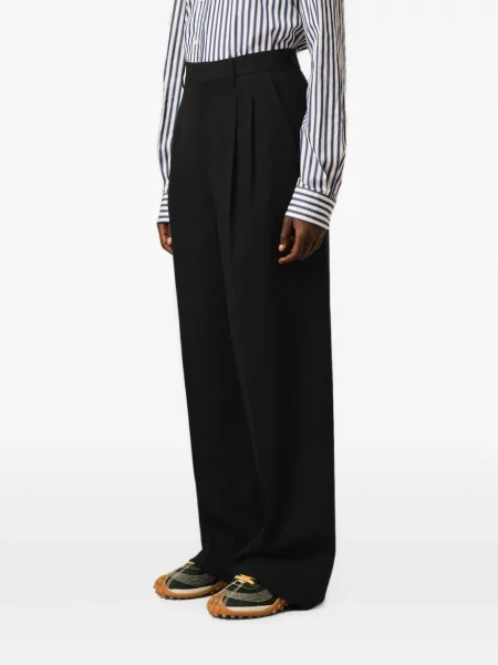 Pantaloni Ami Paris de lână negru