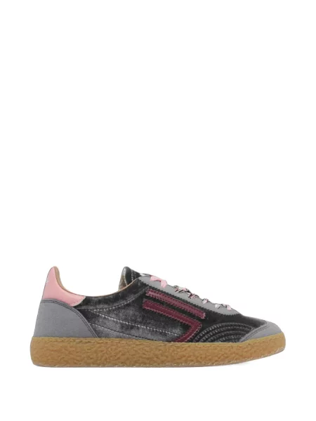 Sneakerși Puraai de catifea gri