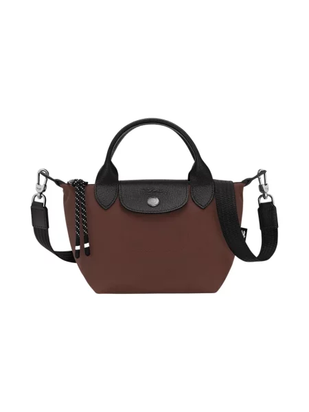 Torebka Longchamp skórzana brązowa