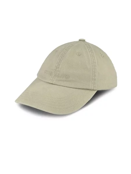 Czapka z daszkiem Stone Island z kamieniami zielona