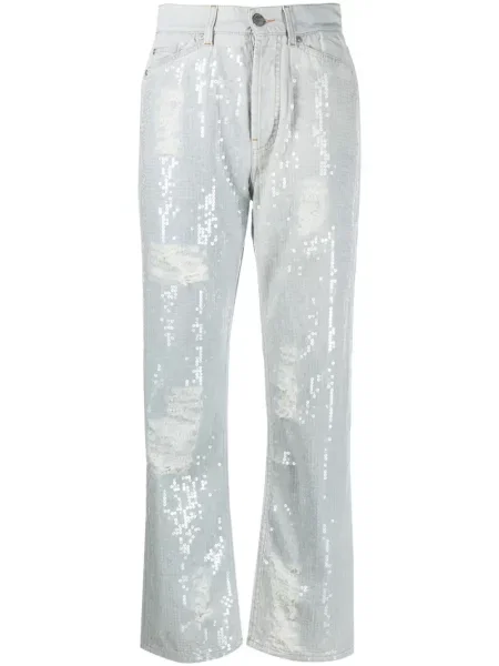 Proste jeansy Palm Angels niebieskie