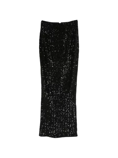 Fusta maxi Balmain cu paiete negru