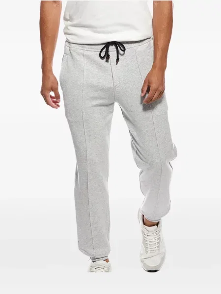 Pantaloni Brunello Cucinelli alergare cu cordon gri