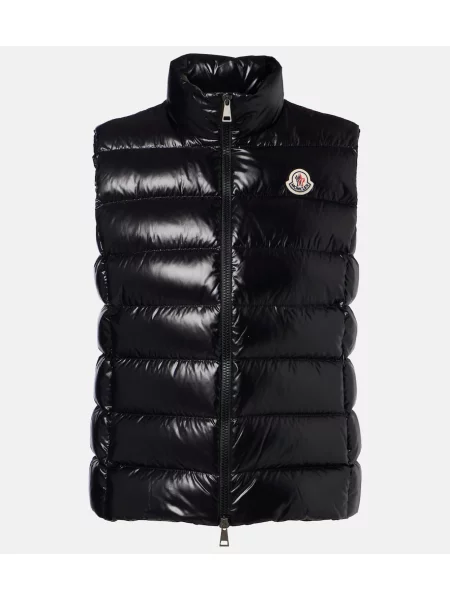 Matlasat vestă din puf Moncler negru