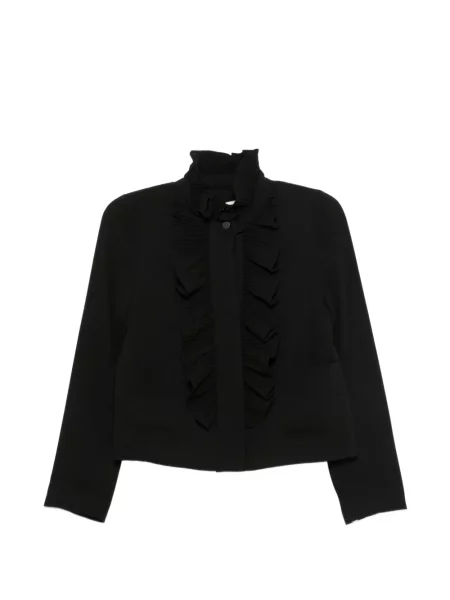 Μπουφάν Psophia με βολάν μαύρο