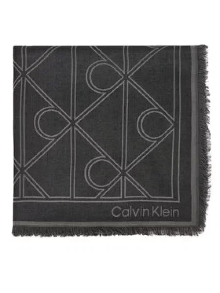 Šál Calvin Klein sivá