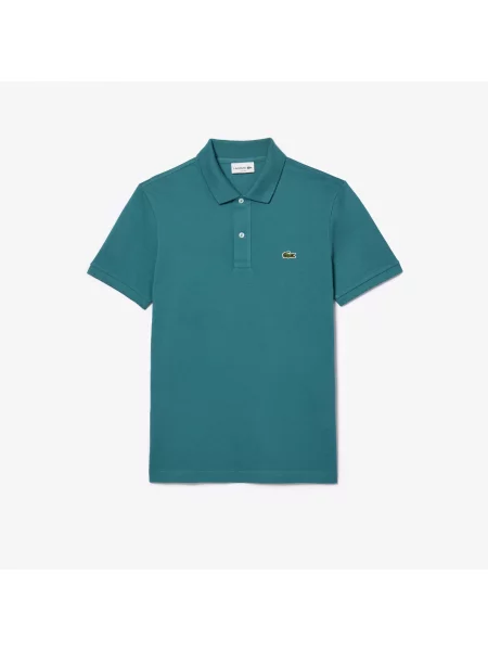 Поло Lacoste голубое