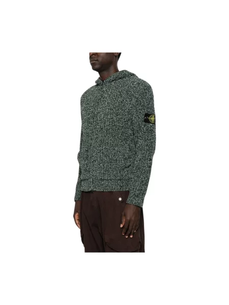 Kardigan Stone Island wełniany z kamieniami