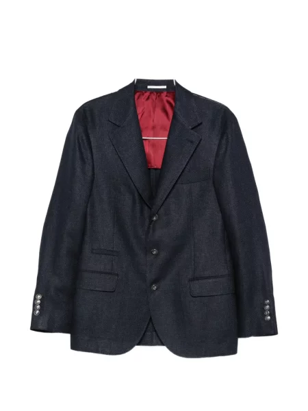 Costum Brunello Cucinelli de costum cu un singur rând de nasturi albastru