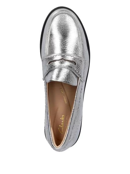 Pantofi loafer Clarks Originals argintiu