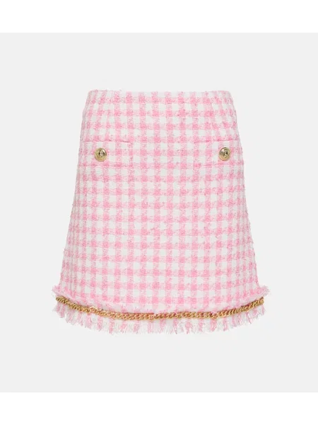 Spódnica Rebecca Vallance w pepitkę różowa