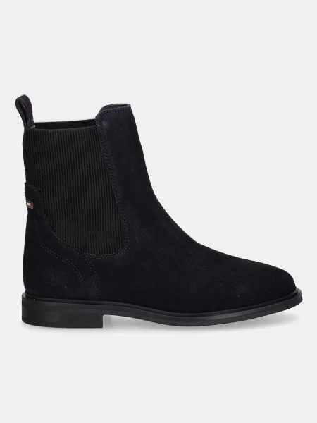 Tommy Hilfiger botine din piele întoarsă FLAG SUEDE CHELSEA BOOT