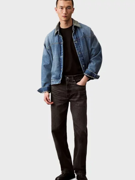 Прямые джинсы Calvin Klein Jeans черные