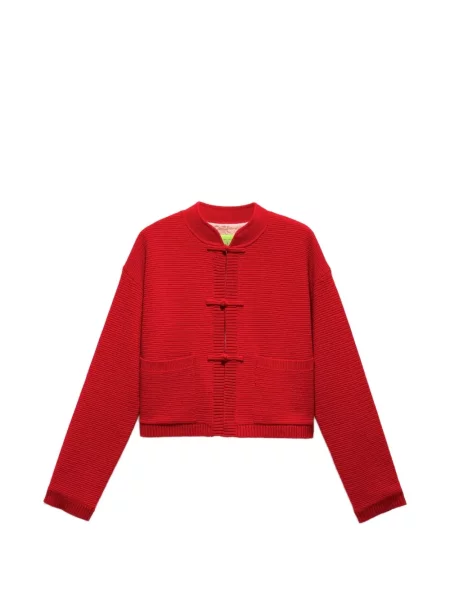 Cardigan Shanghai Tang din cașmir roșu