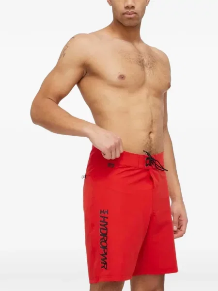Slip de baie Helly Hansen cu imagine roșu