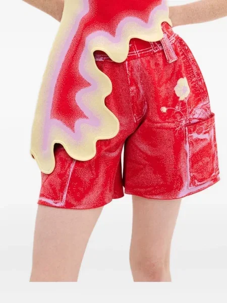 Szorty cargo Ph5 z nadrukiem czerwone