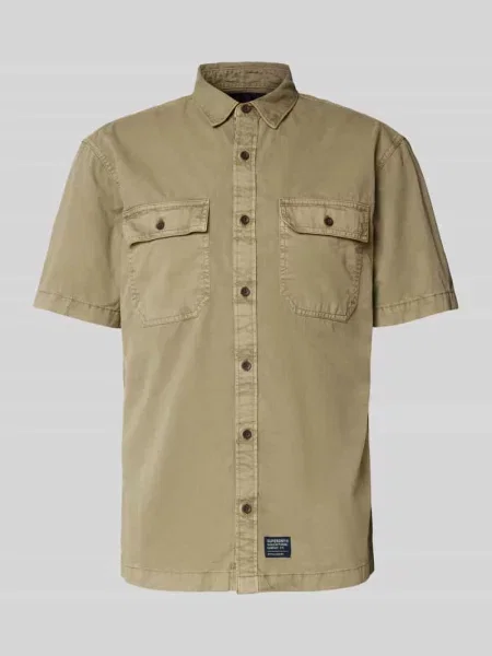 Koszula casualowa o kroju regular fit z rękawem o dł. model ‘Military’ Superdry
