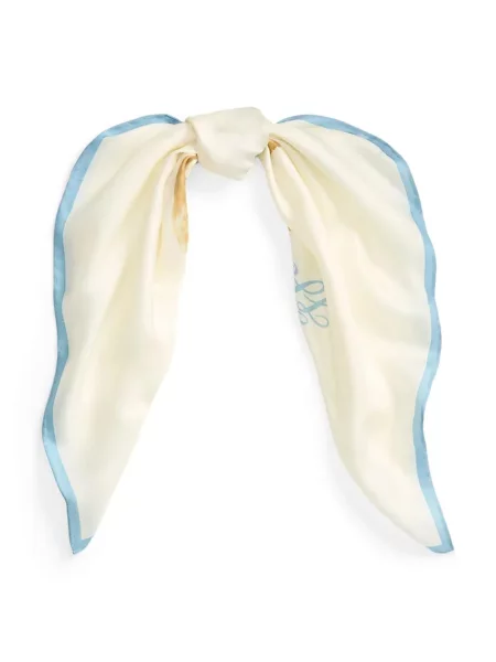 Fular Lauren Ralph Lauren de mătase bej