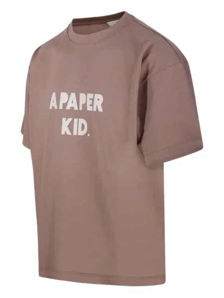 Tricou A Paper Kid cu imagine maro