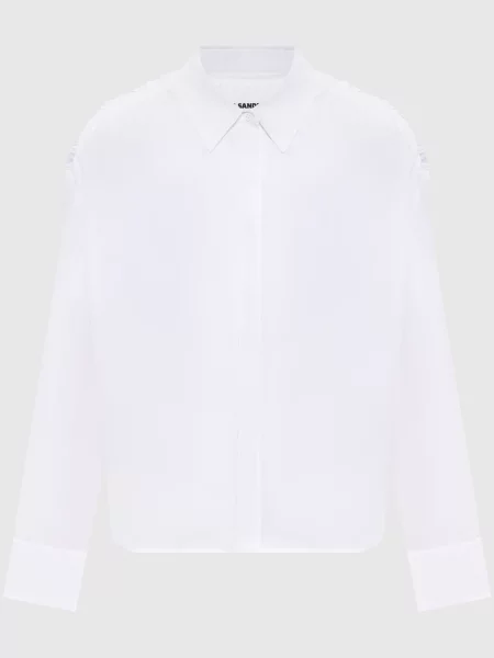 Сорочка з драпіруванням Jil Sander біла