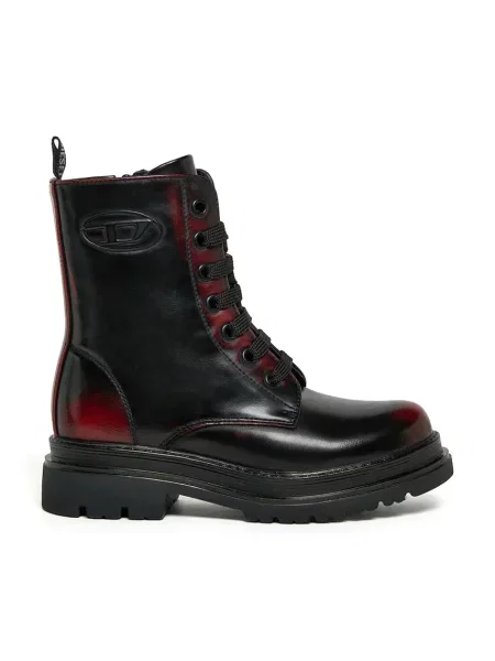 Diesel bocanci cu platformă pentru copii D-ANFISTR-ABR BOOTS negru