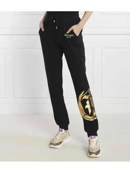 Just Cavalli Pantaloni de trening negru