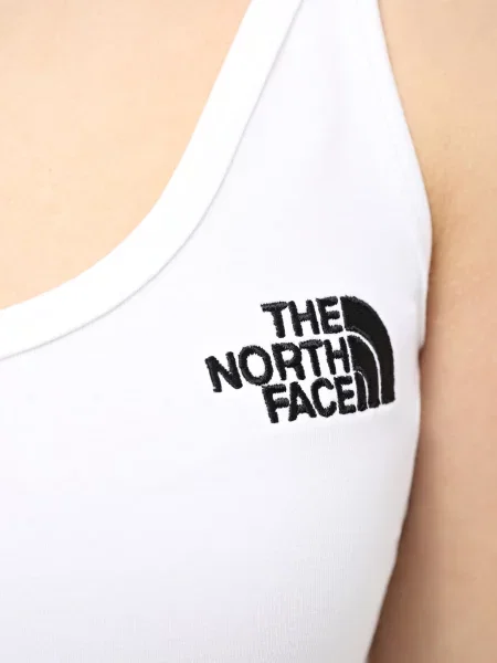 Укороченная майка The North Face белая