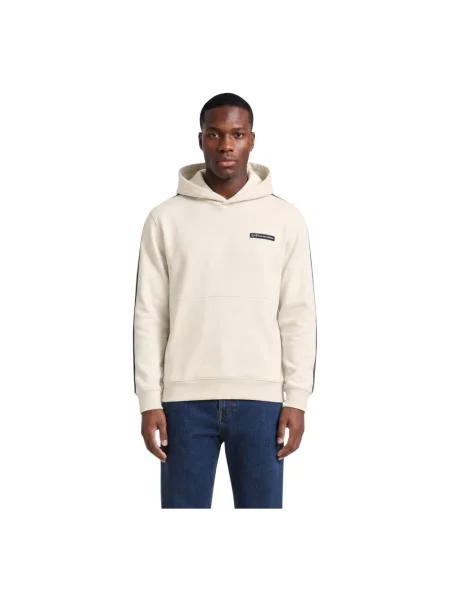 Bluza z kapturem Emporio Armani Ea7 z kapturem beżowa