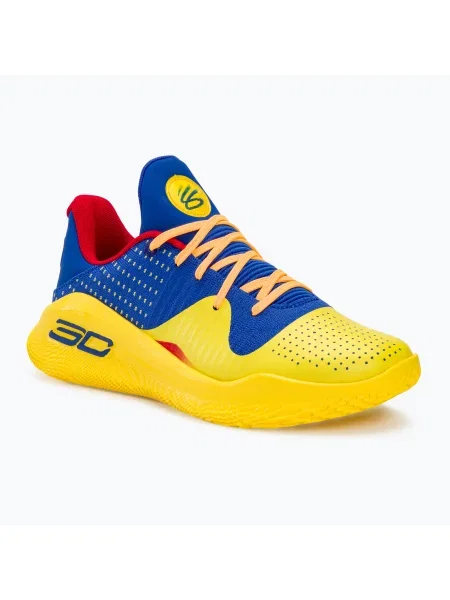 Under Armour Curry 4 Low Flotro team royal/taxi/team royal баскетболни обувки синьо