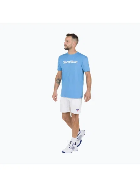 Olcsóbban. Férfi tenisz póló Tecnifibre Team Cotton Tee azur. Méret: M kék
