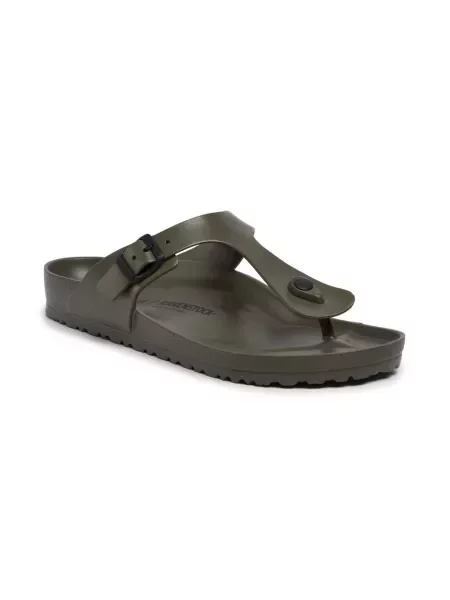 Birkenstock japonki Gizeh Eva na płaskim biały