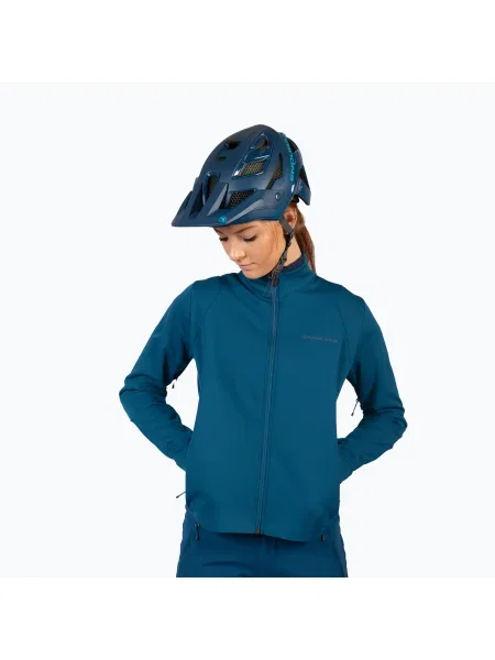 Női kerékpáros dzseki Endura SingleTrack Softshell blueberry. Méret: S kék