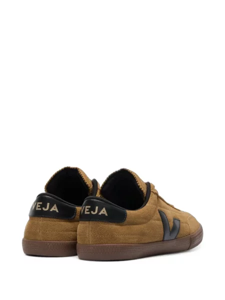 Sneakerși Veja din piele de căprioară maro