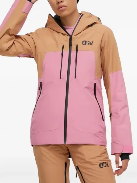 Kurtka narciarska Picture z nadrukiem różowa