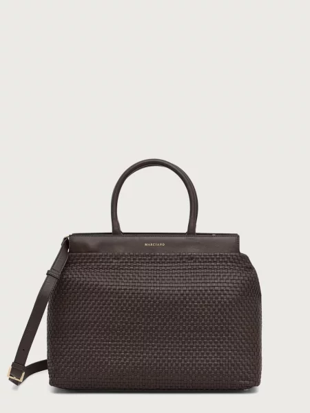 Marciano by Guess geantă shopper pentru femei din piele YULIA maro