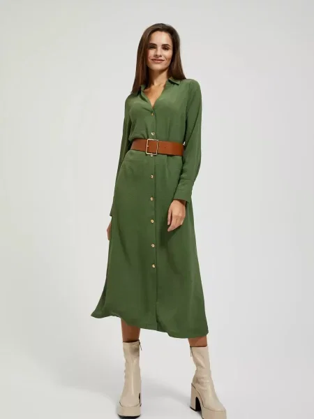 Rochie midi Marisse maro