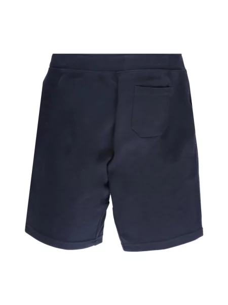 Haftowane bermudy Ralph Lauren niebieskie