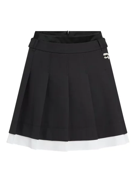 Fusta plisata Karl Lagerfeld plisată negru