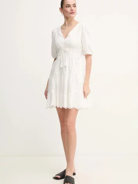 Сукня Pepe Jeans DAY mini розкльошена бежевий