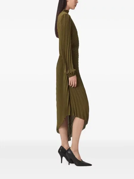 Rochie Allsaints asimetrică verde