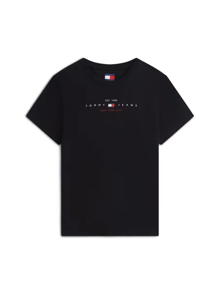 Tommy Jeans Tricou roșu / negru alb
